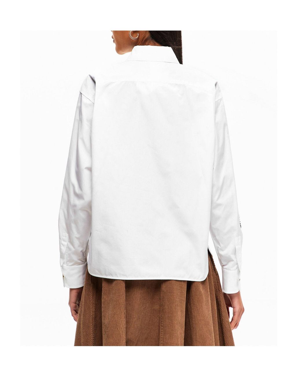 Max Mara White Long-Sleeved Shirt