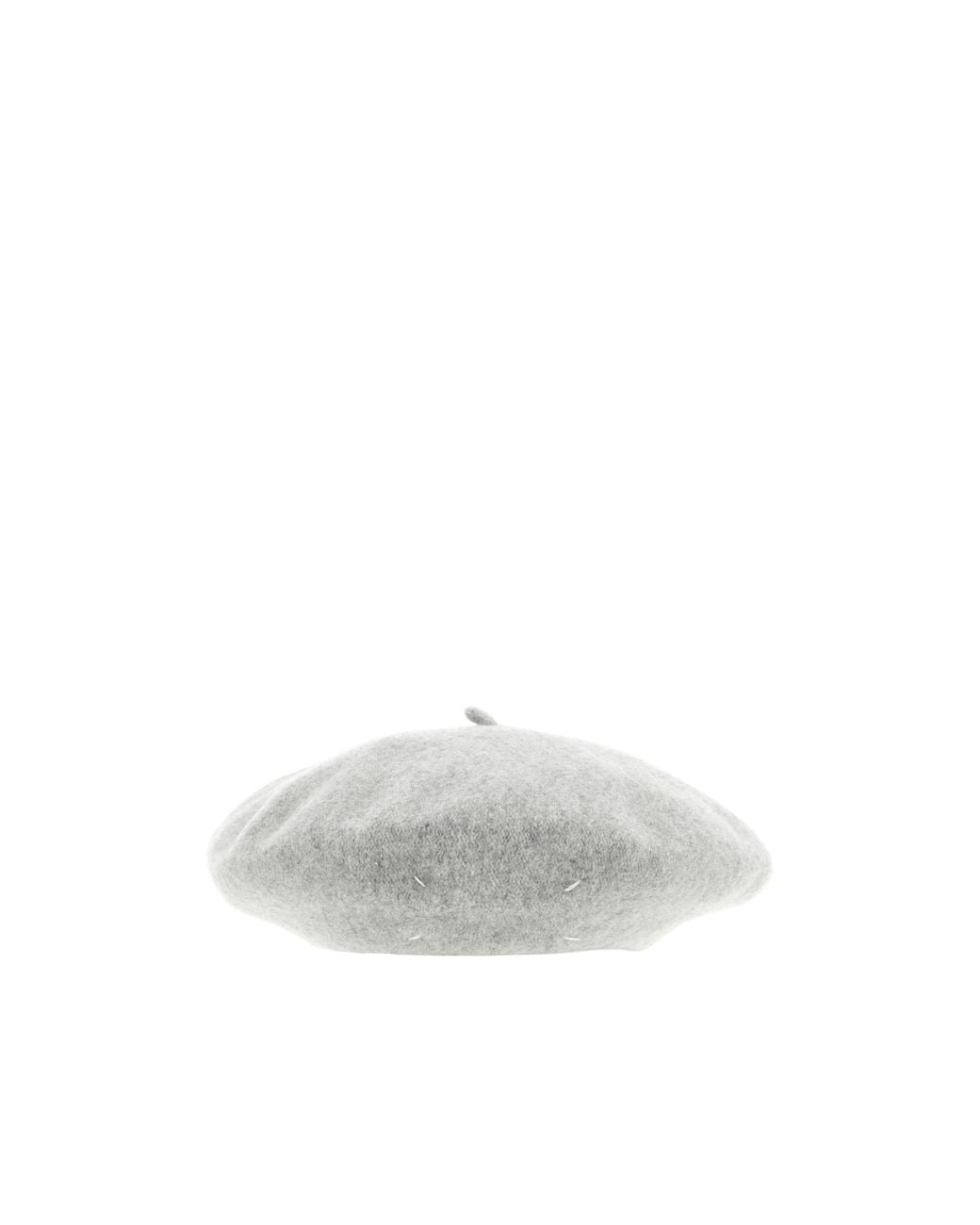 Maison Margiela White Beret Hat for men