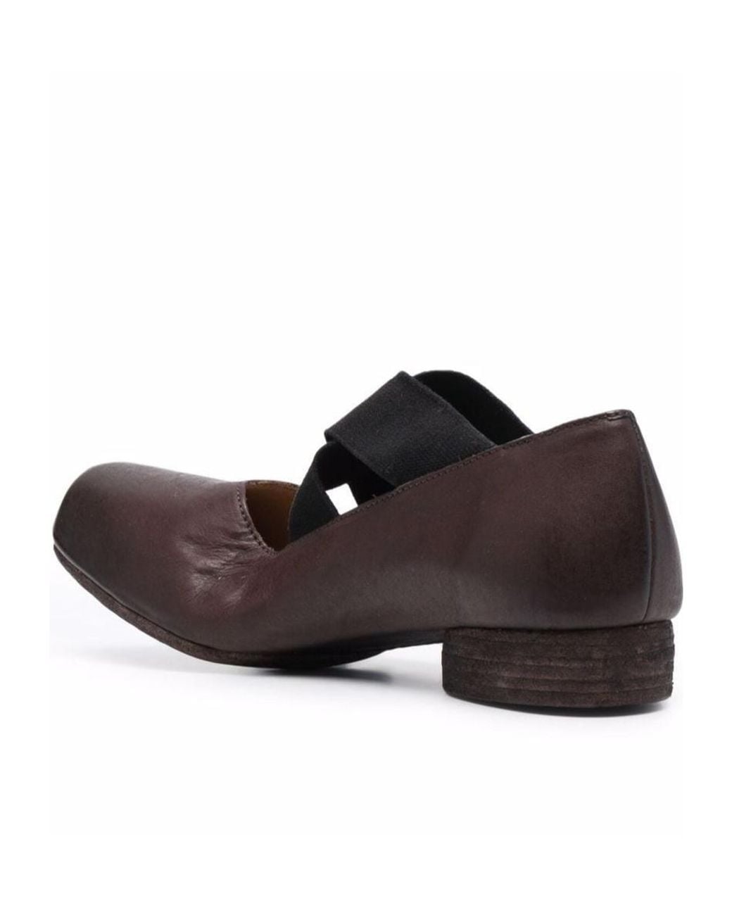 Uma Wang Brown Square-Toe Ballet Flats