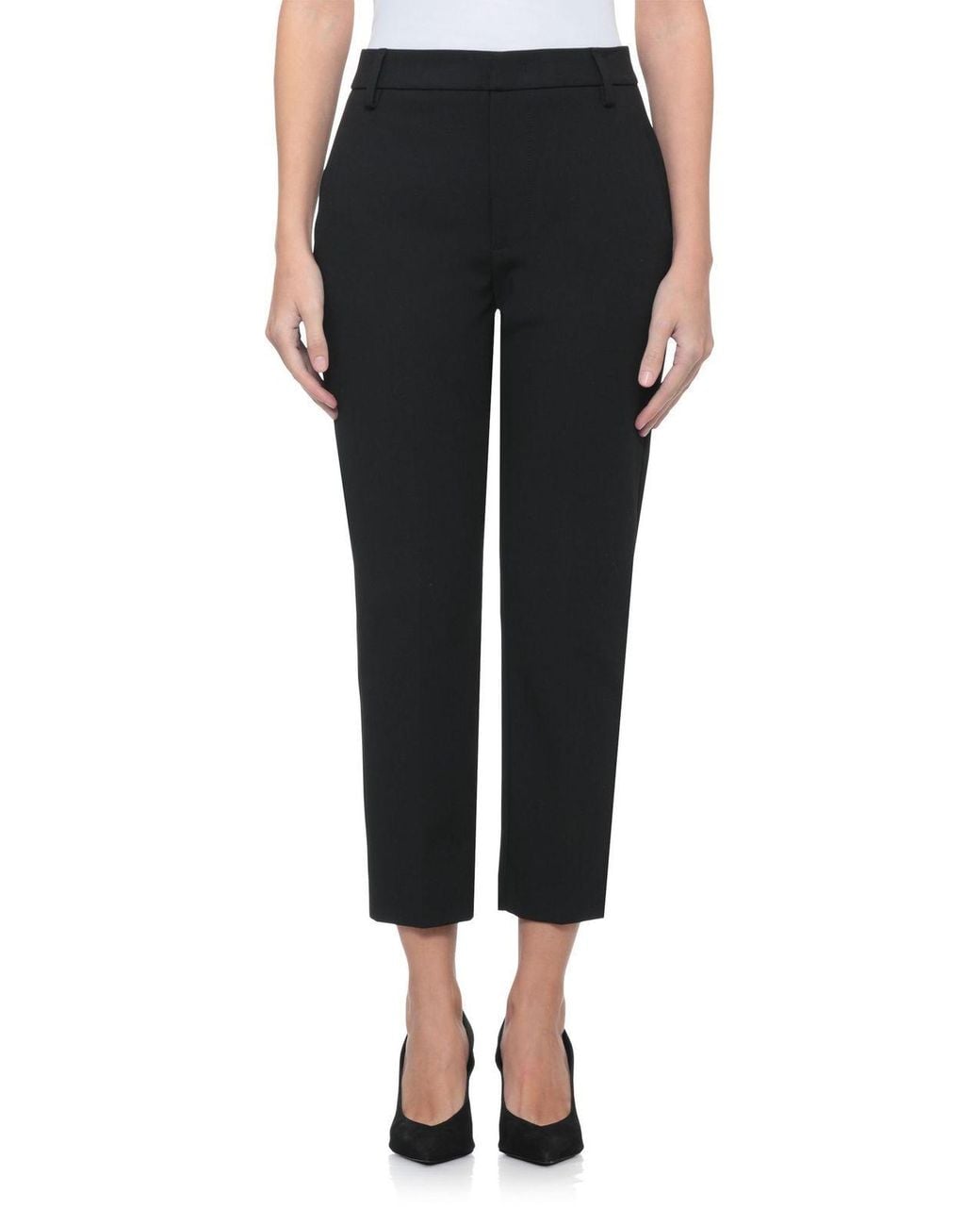 Dondup Black Tailored Cropped Pants