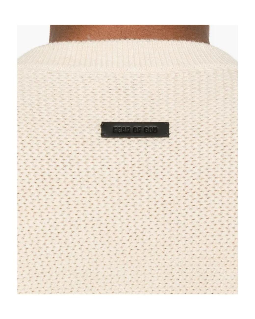 Fear Of God Natural Ribbed-Knit Crewneck Jumper for men