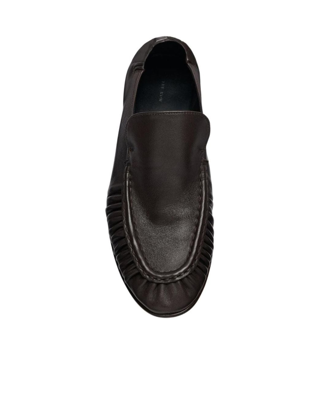 The Row Black Ruched Vamp Flat Mules