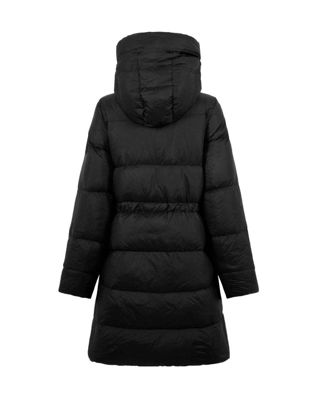 Canada Goose Black Mid-Length Hooded Puffer Coat