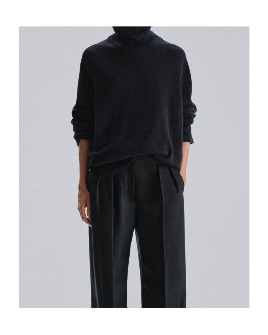 The Row Blue Stepny Turtleneck
