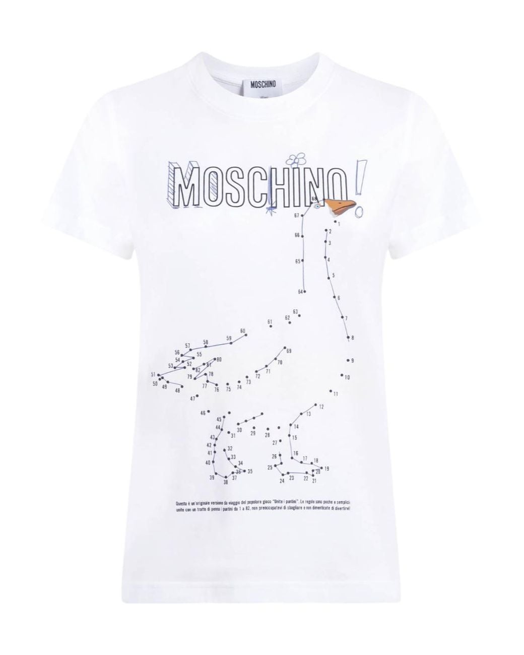 Moschino White Short-Sleeved T-Shirt