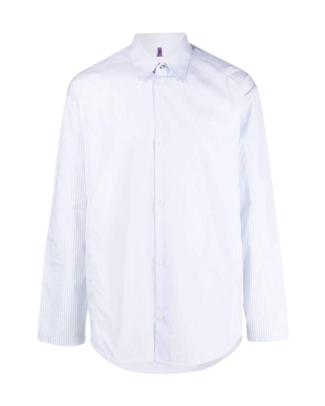 OAMC White Logo Embroidered Buttoned Shirt for men