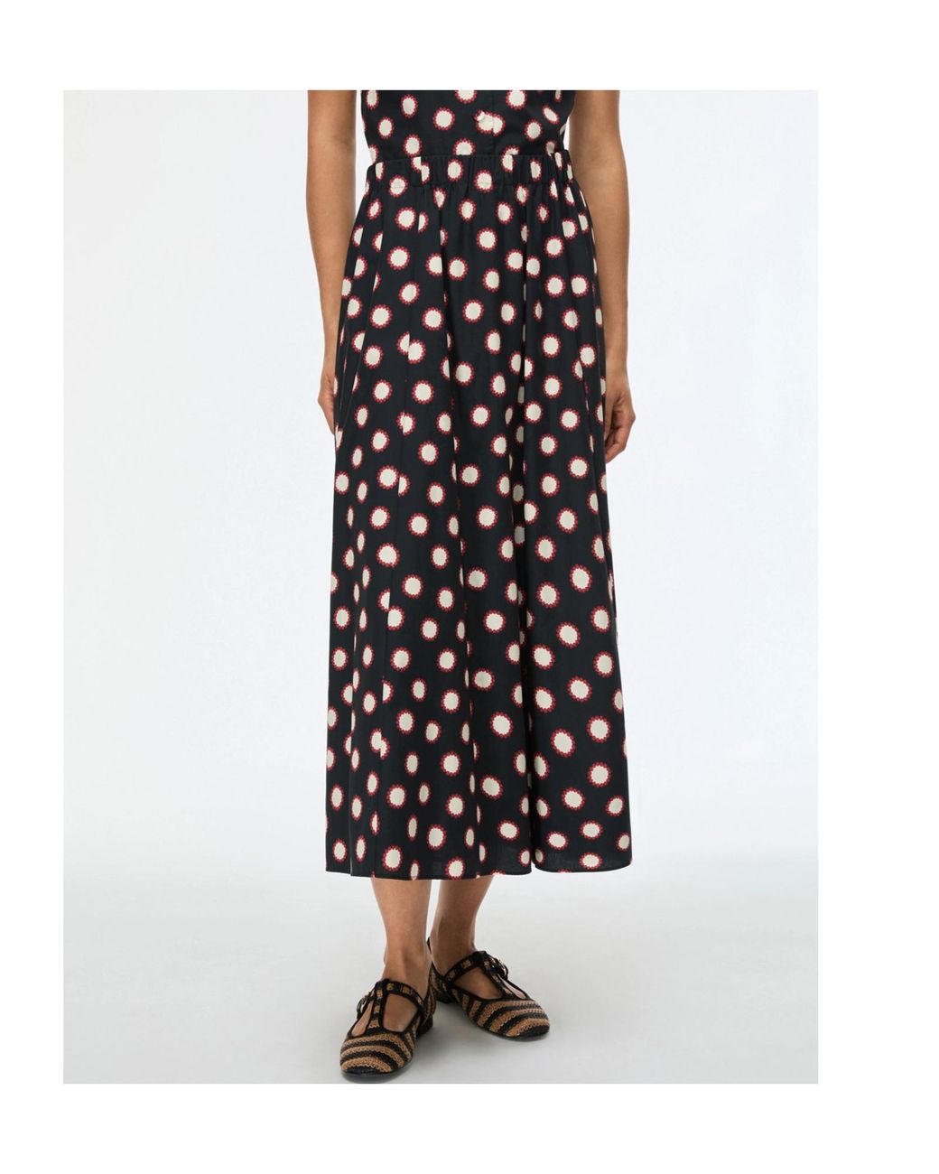 iBlues Black Printed Skirt