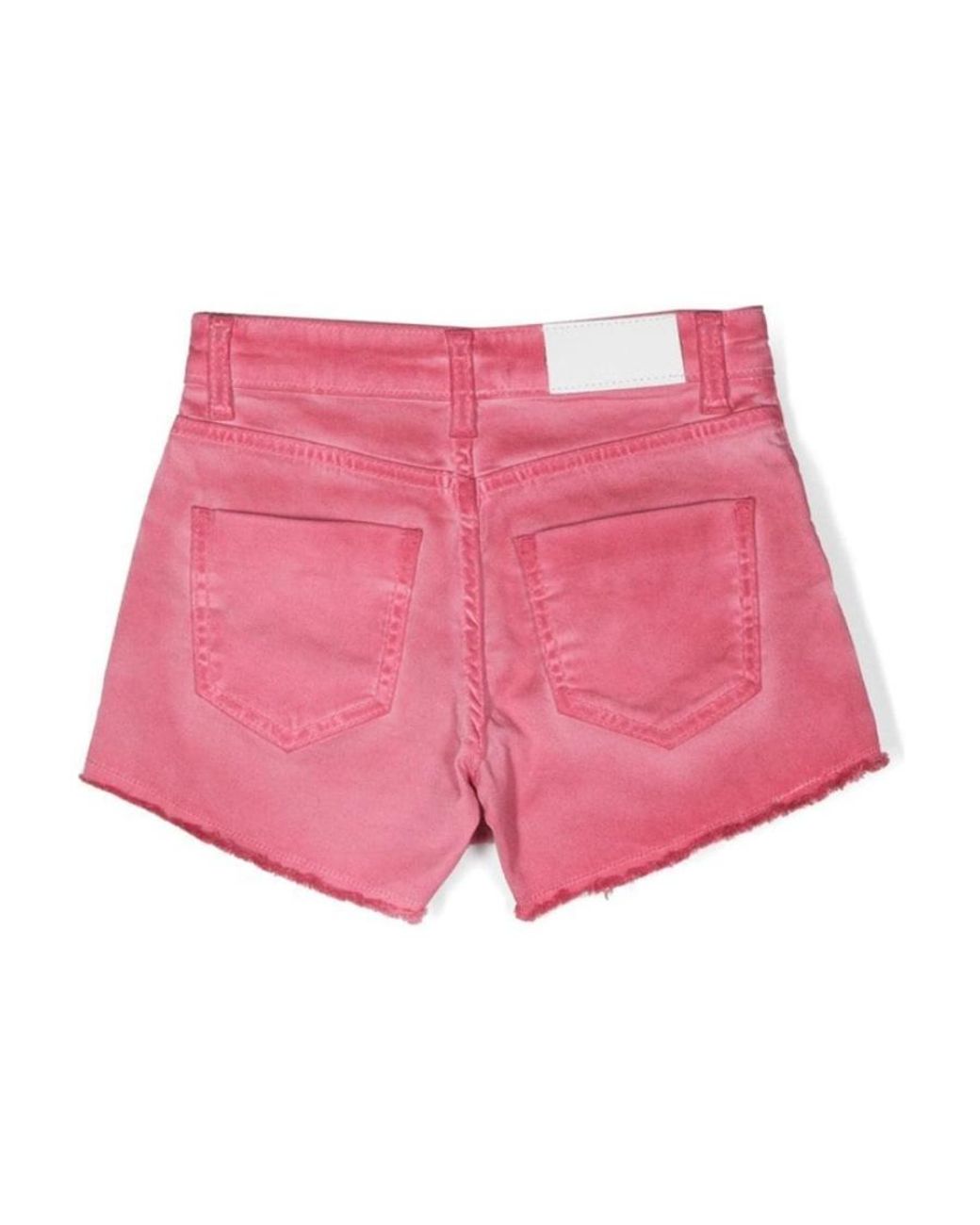 MSGM Belt Ring Shorts in Red | Lyst