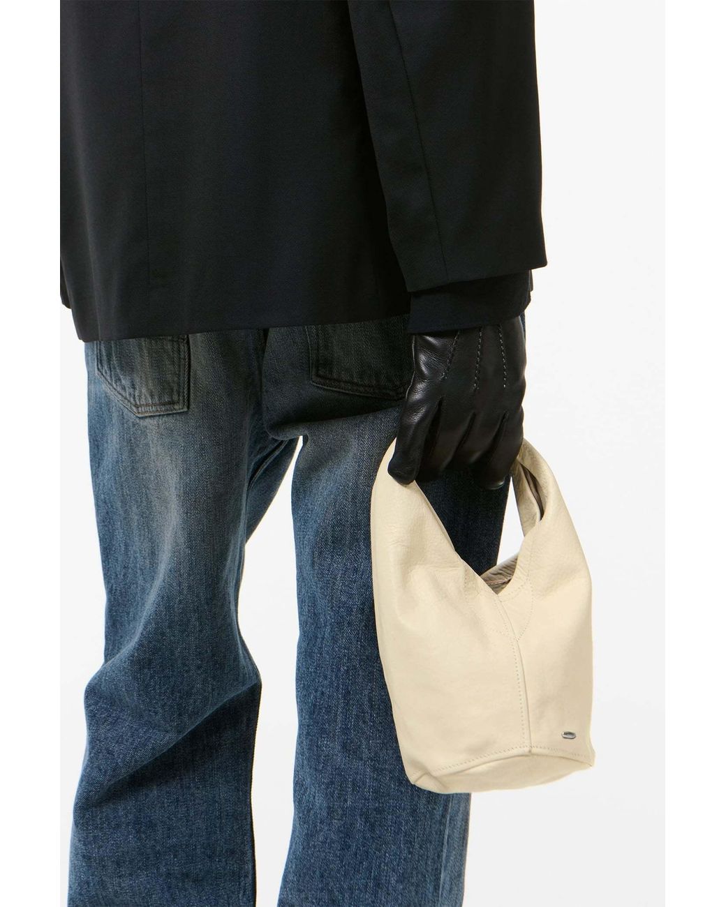 Our Legacy Natural Ruched Handle Clutch Bag for men