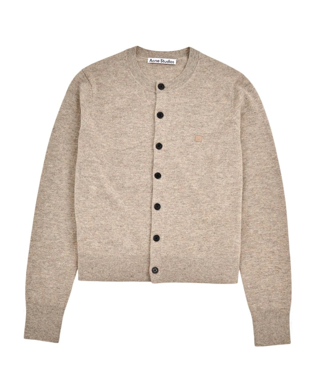 Acne Natural Long Sleeve Cardigan
