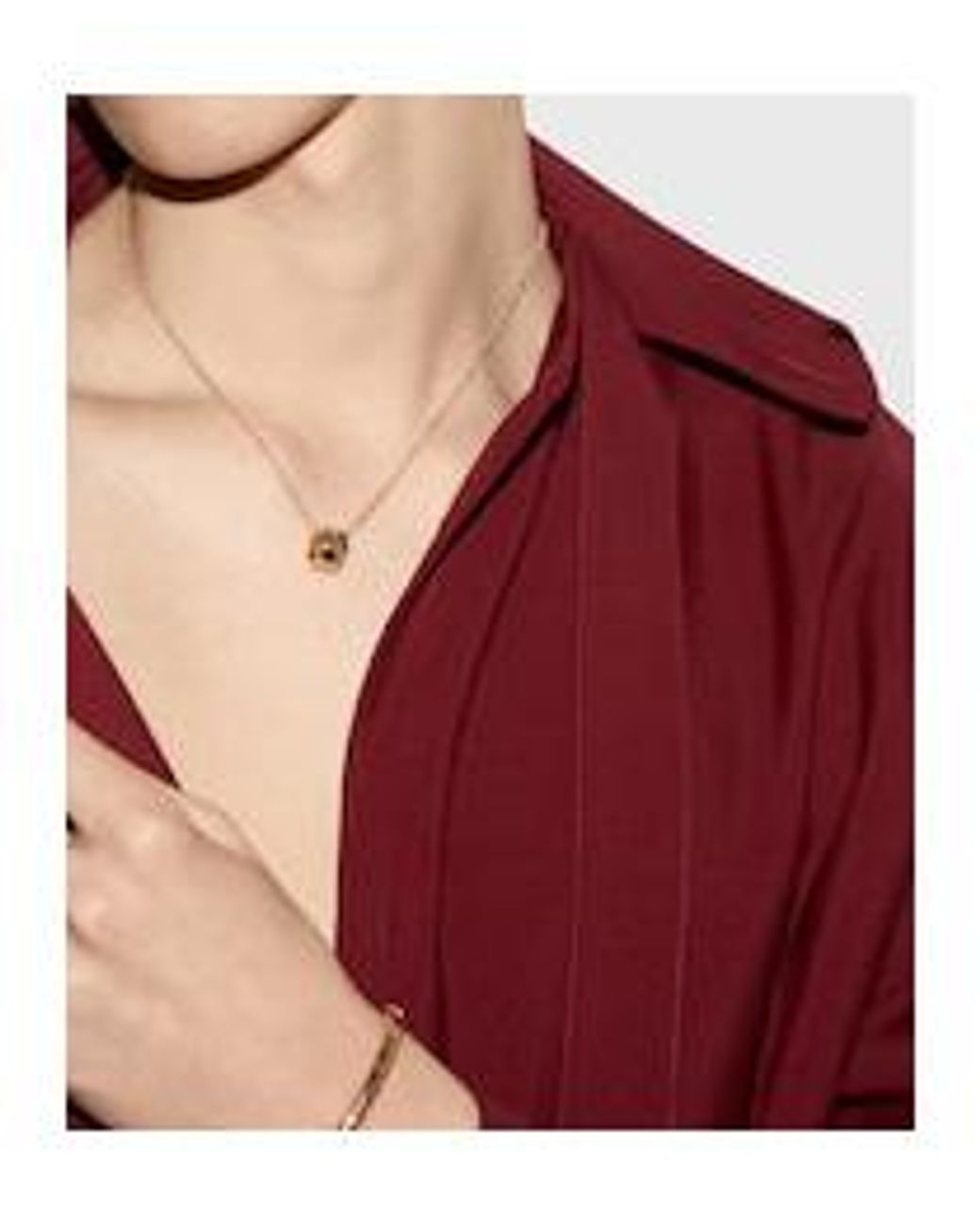 Gucci Metallic Icon 18K Gg Necklace