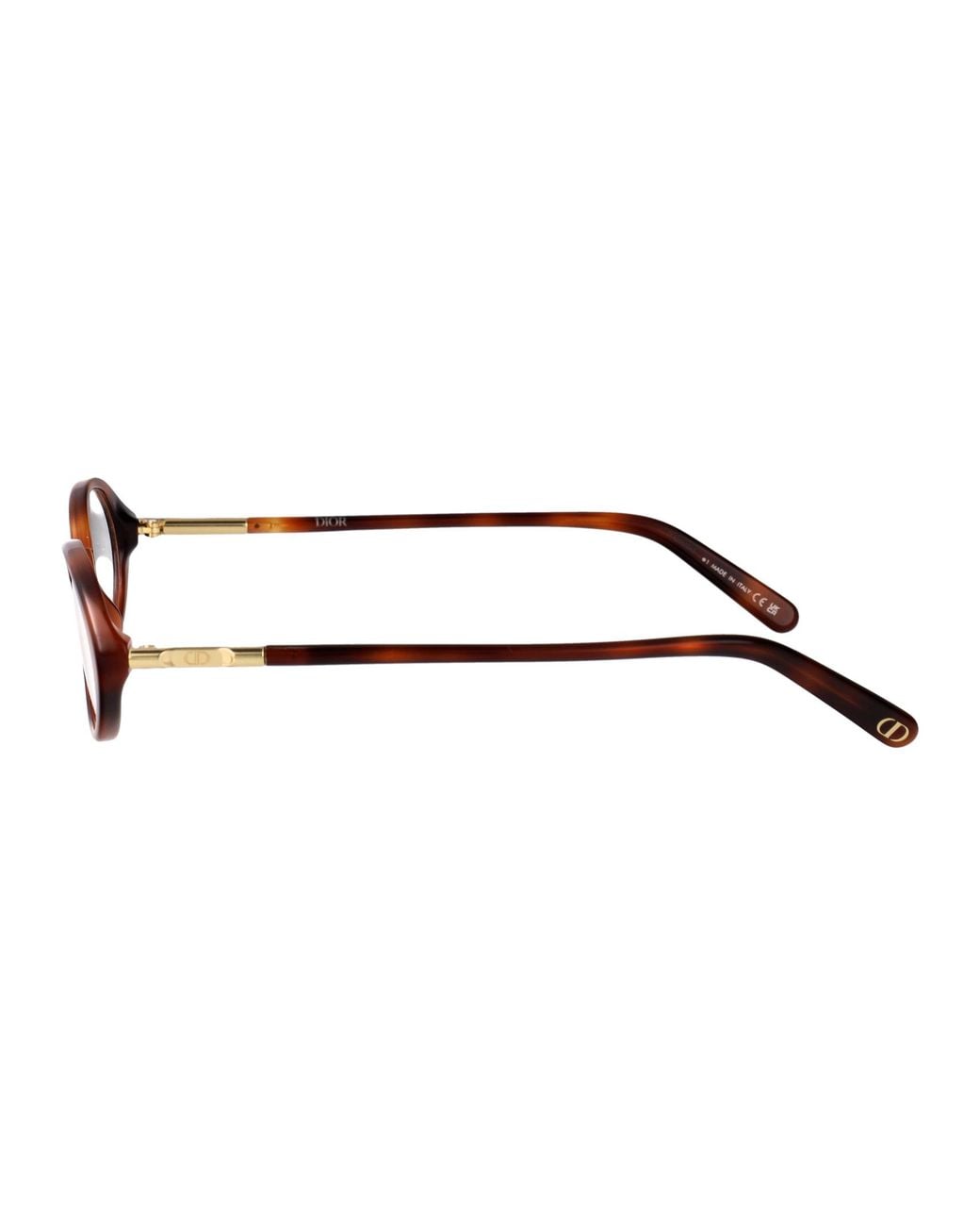 Dior White Full-Rim Non-Prescription Glasses