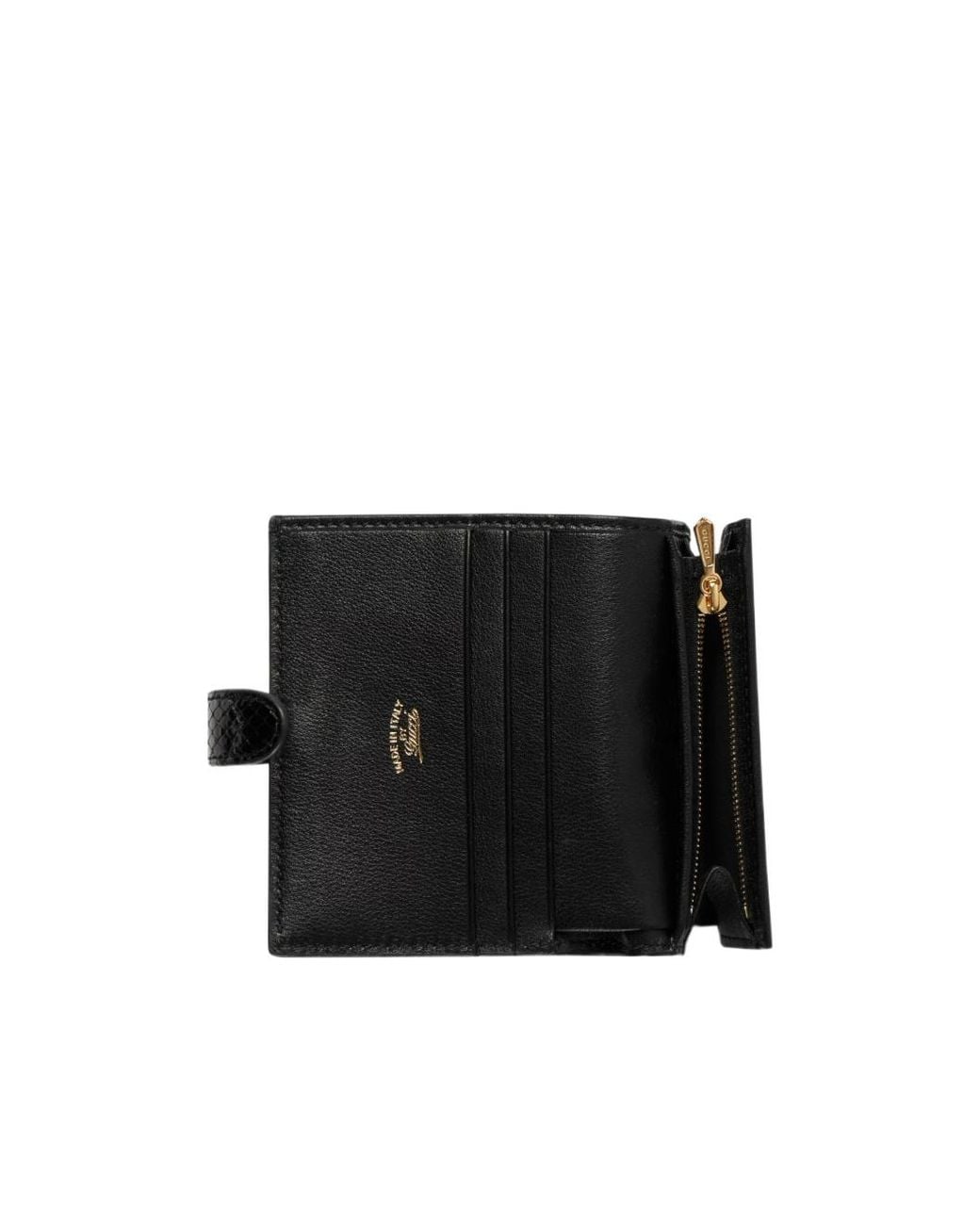 Gucci Black Jackie Python Medium Wallet
