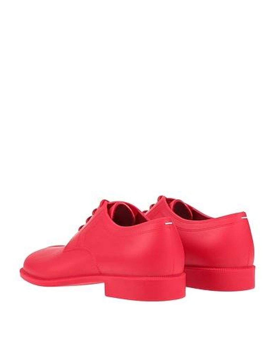 Maison Margiela Red Minimalist Derby Shoes