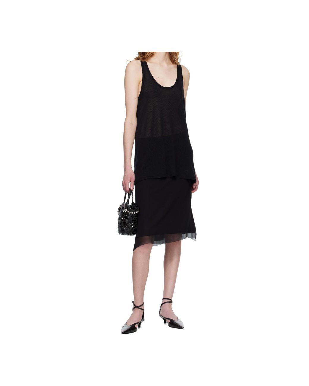 OSOI Black Lip Shopper Bag