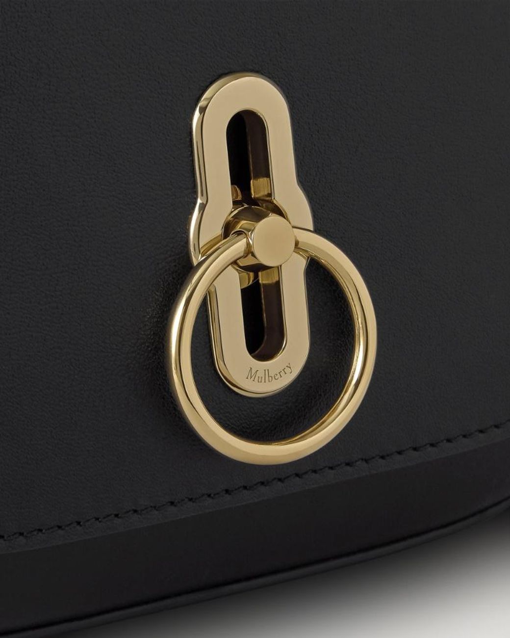 Mulberry Black Small Amberley Top Handle Bag