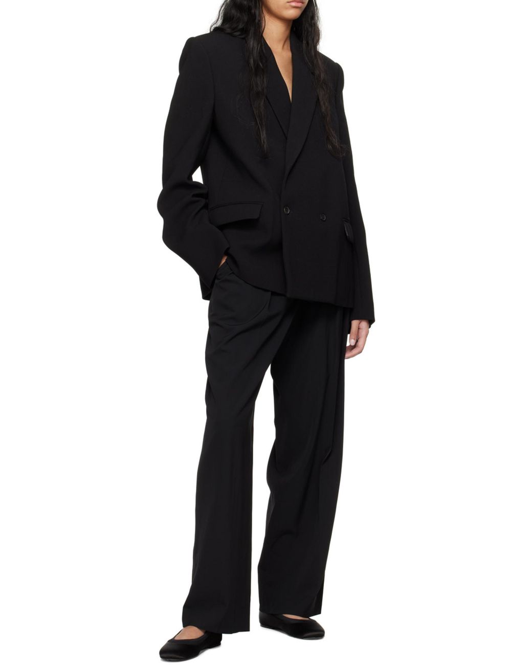 Wardrobe NYC Black X Hailey Bieber Double Breasted Blazer