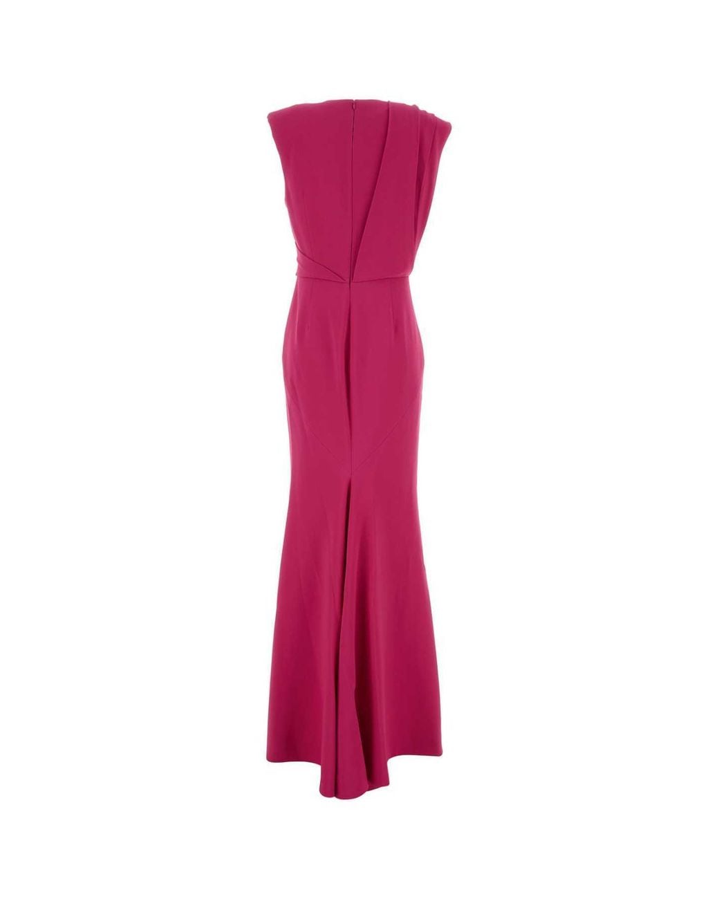 Givenchy Pink Draped Sleeveless Long Dress