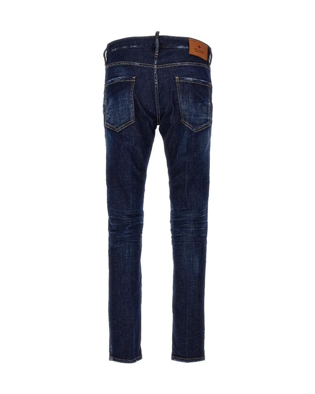 DSquared² Blue Dark Clean Washed Cool Guy Jeans for men