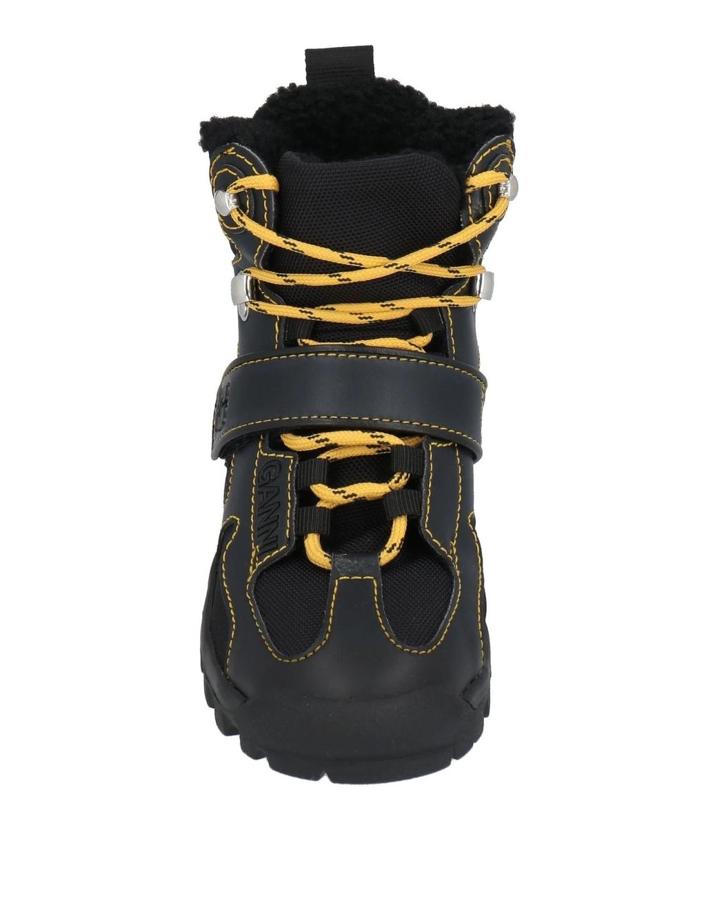Ganni Black Minimalist Hiking Boots