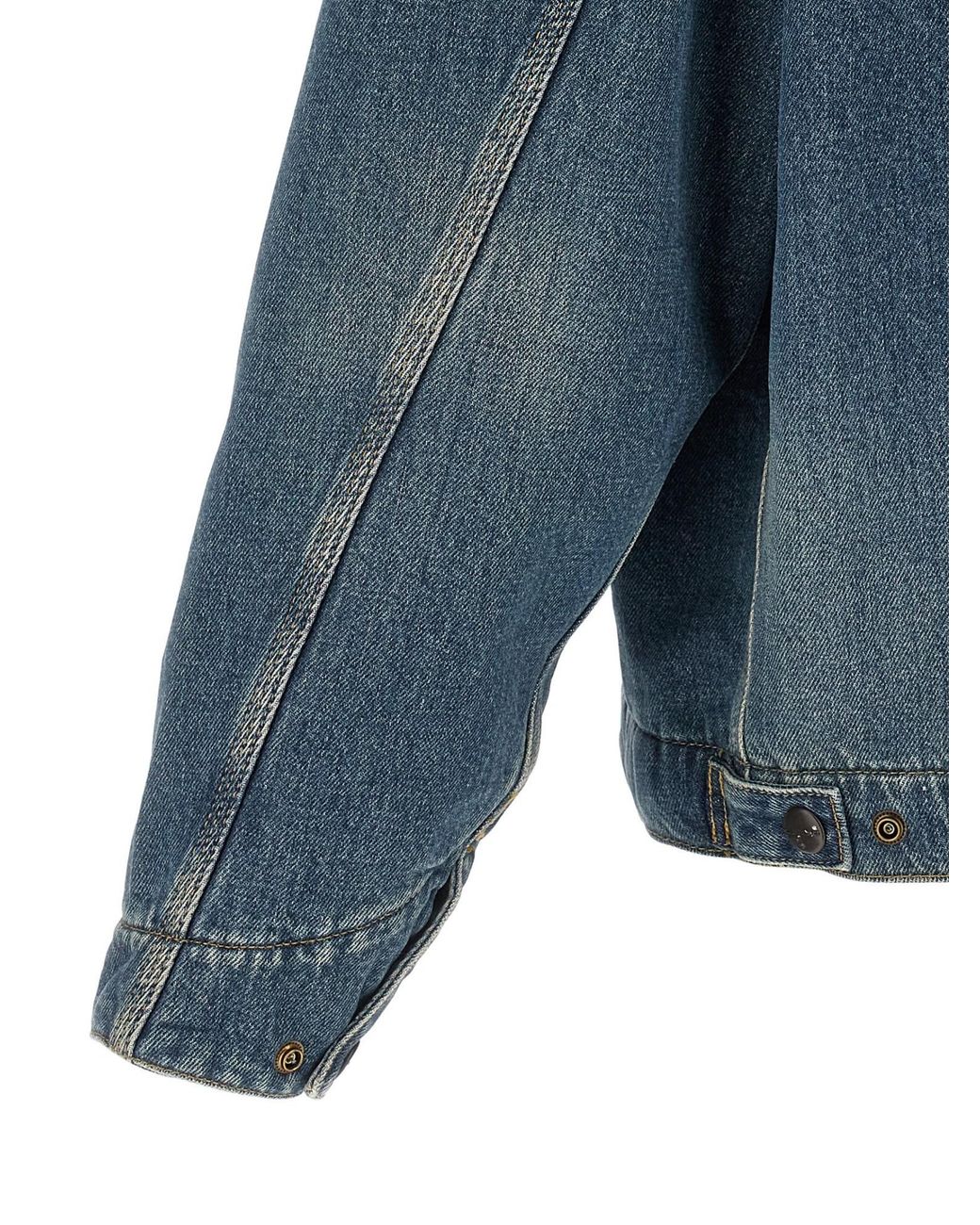 Carhartt Blue Detroit Cord-Collar Denim Jacket for men