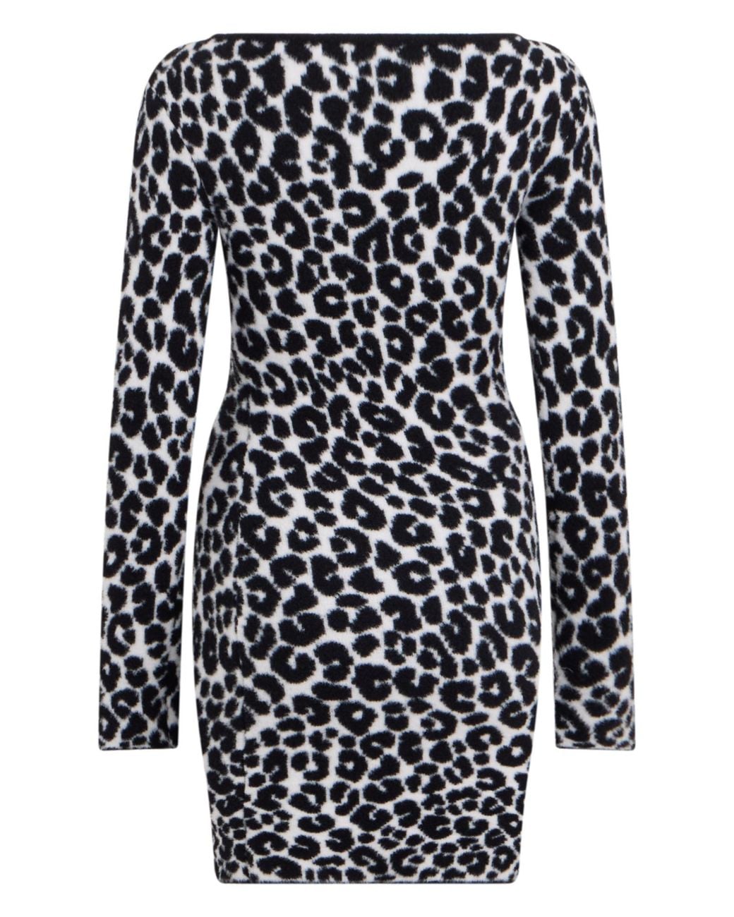 Philosophy Di Lorenzo Serafini Black Animalier Bodycon Dress