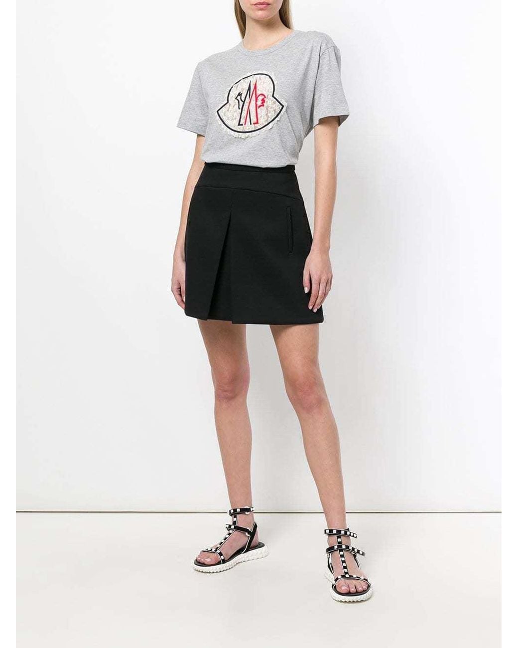 Moncler Gray Crew Neck Short-Sleeve T-Shirt