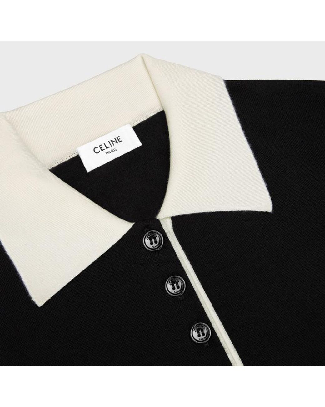 Céline Blue Polo Sweater