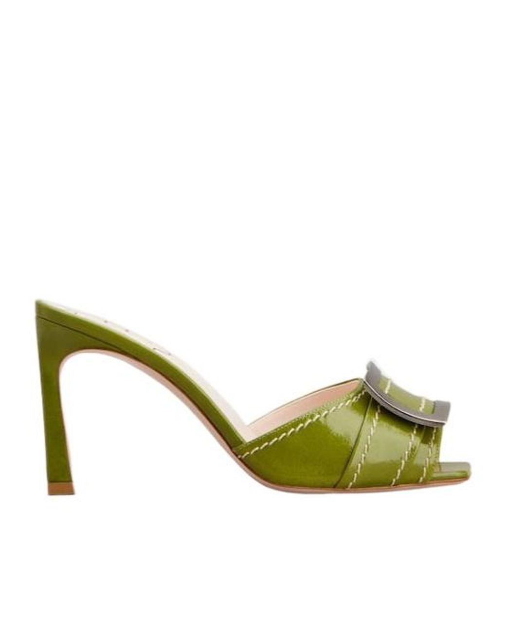 Roger Vivier Green Trompette Mules