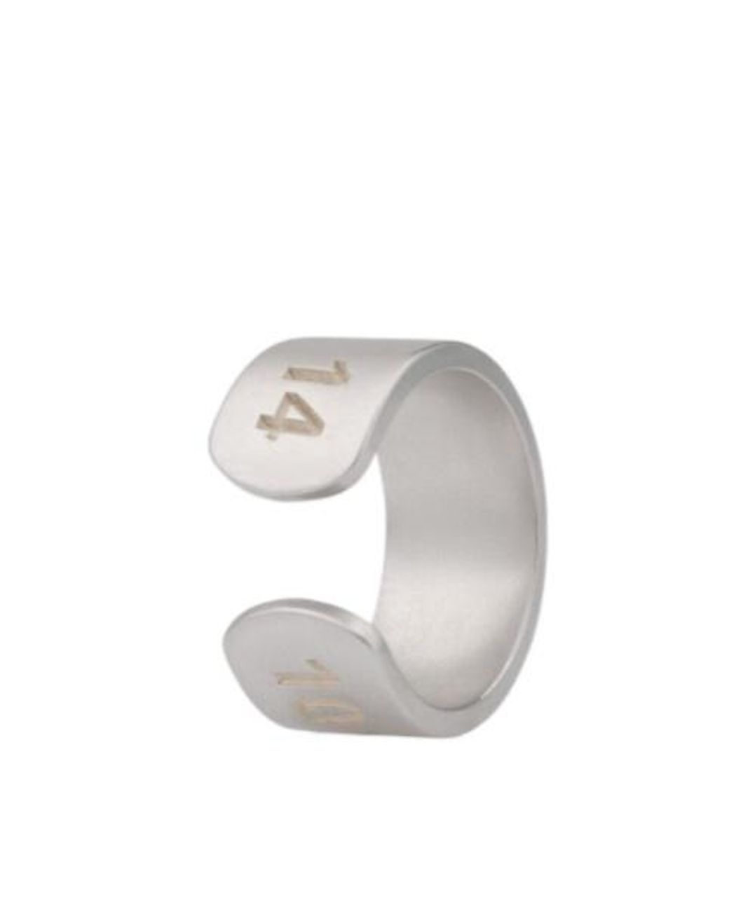 Maison Margiela Gray Numbered Band Ring for men