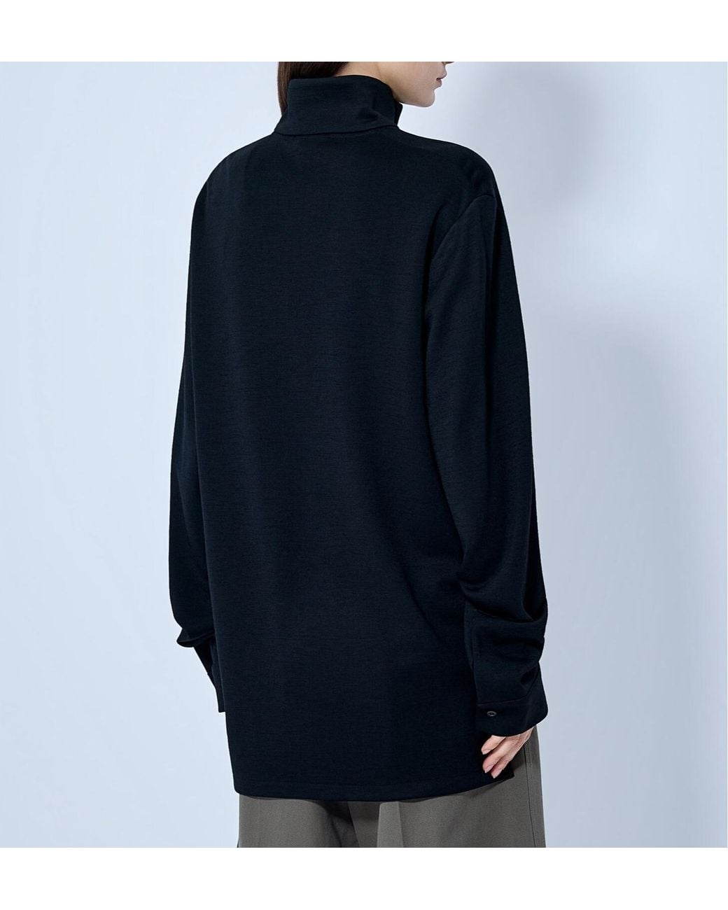 Rier Blue Long-Sleeved Half-Zip Top