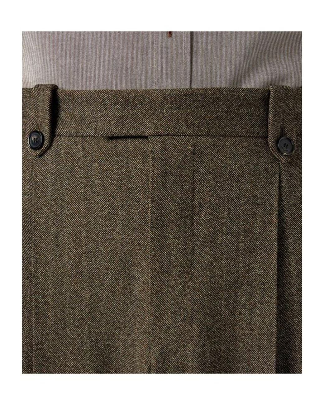 Loro Piana Green Helmond Trousers for men