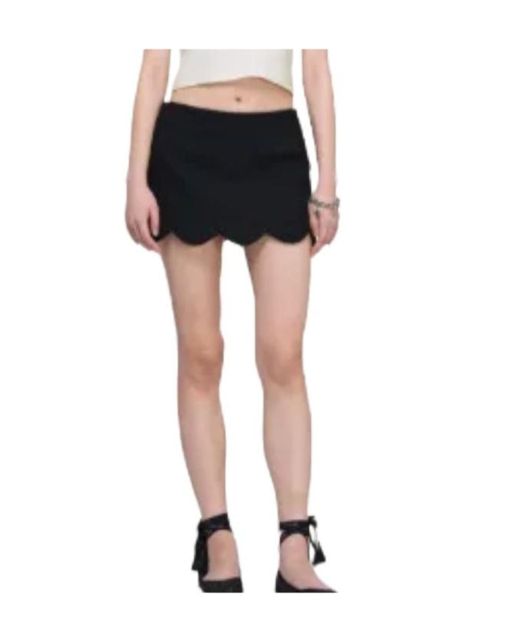 Marc Jacobs Black Embroidered Mini Skirt