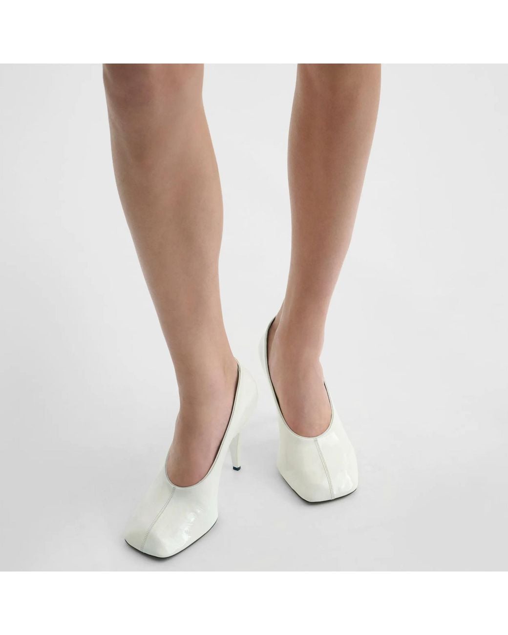 Phoebe Philo White Soft High Heels