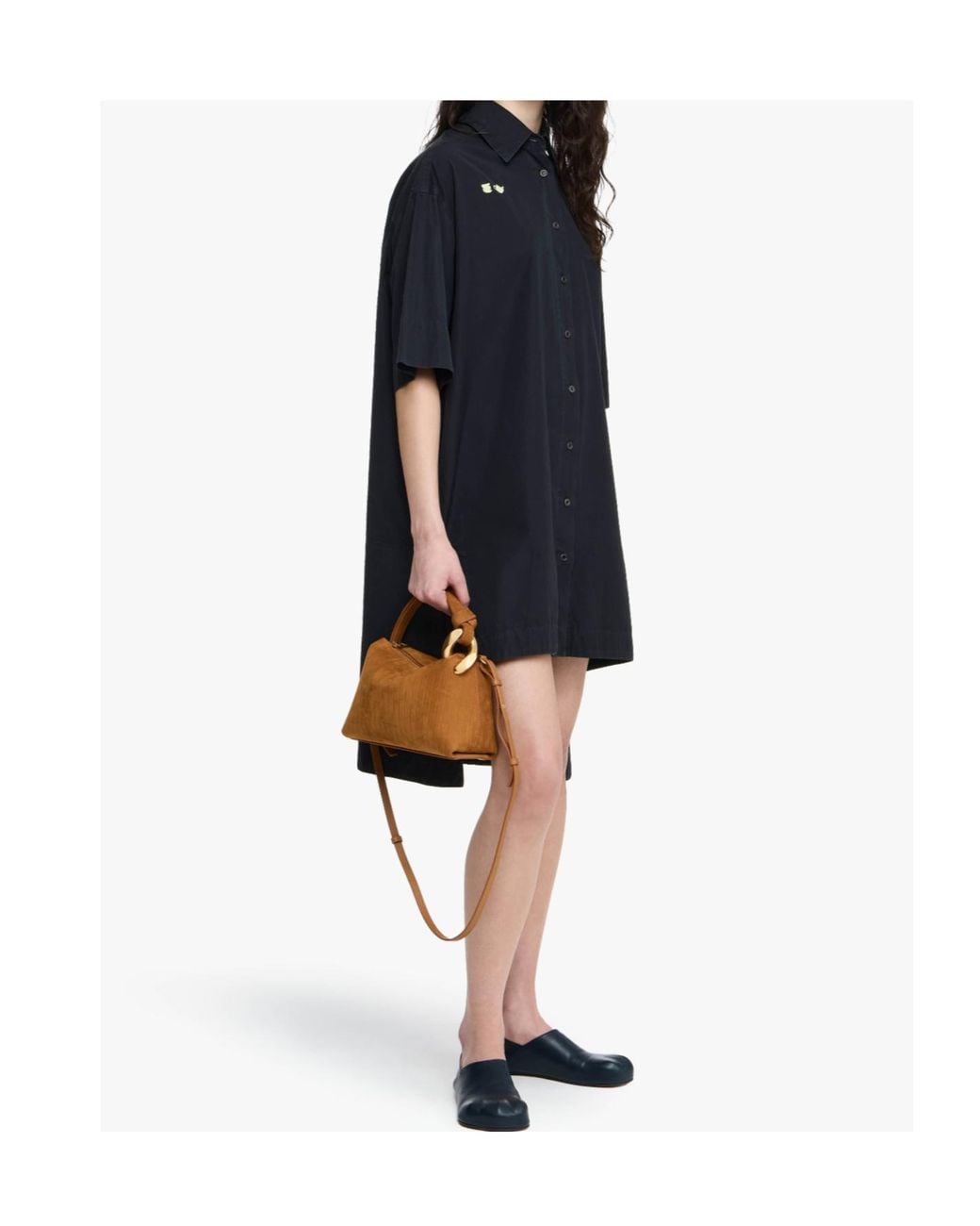 J.W. Anderson Blue Short-Sleeve Pocket Dress