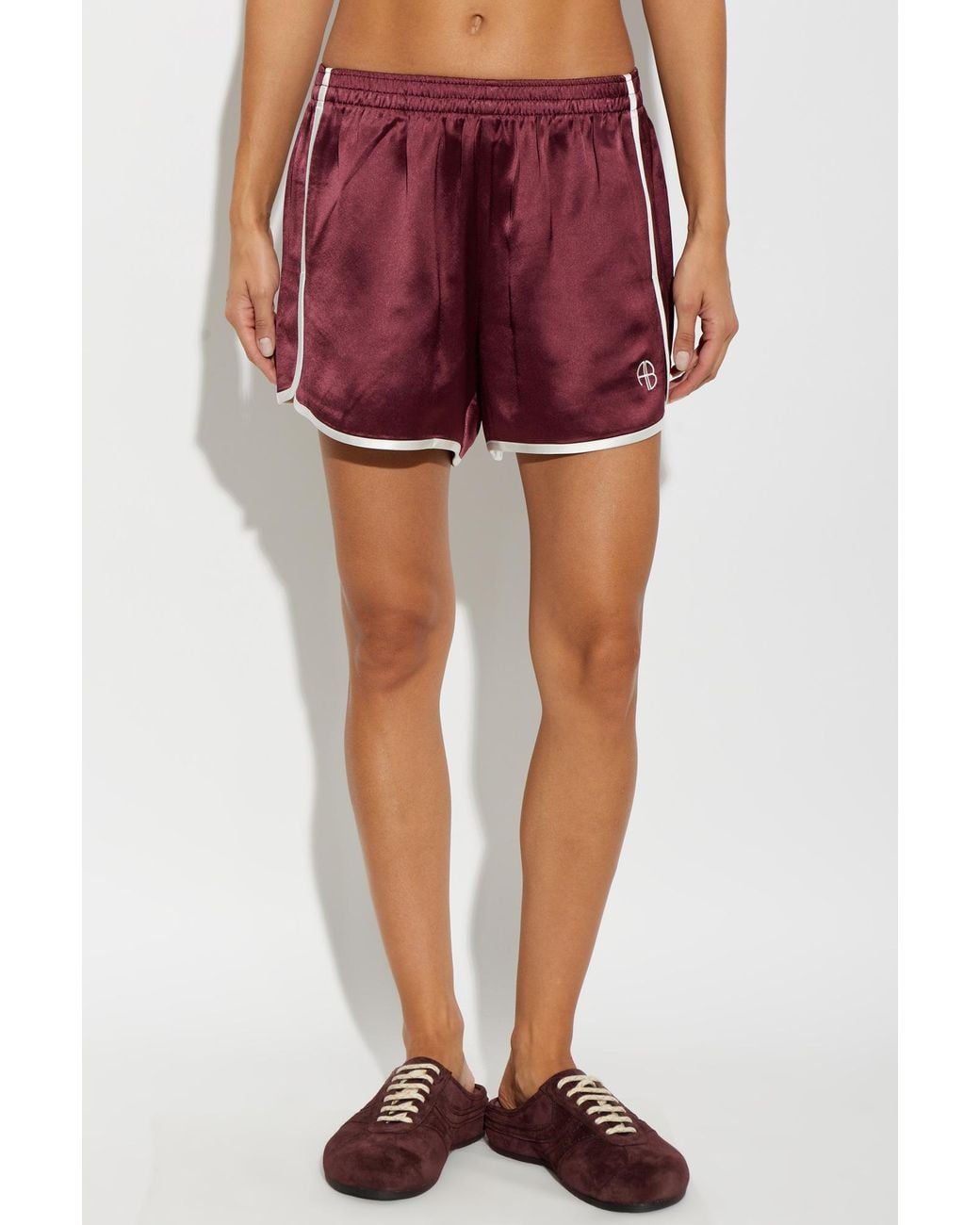 Anine Bing Red Eva Shorts