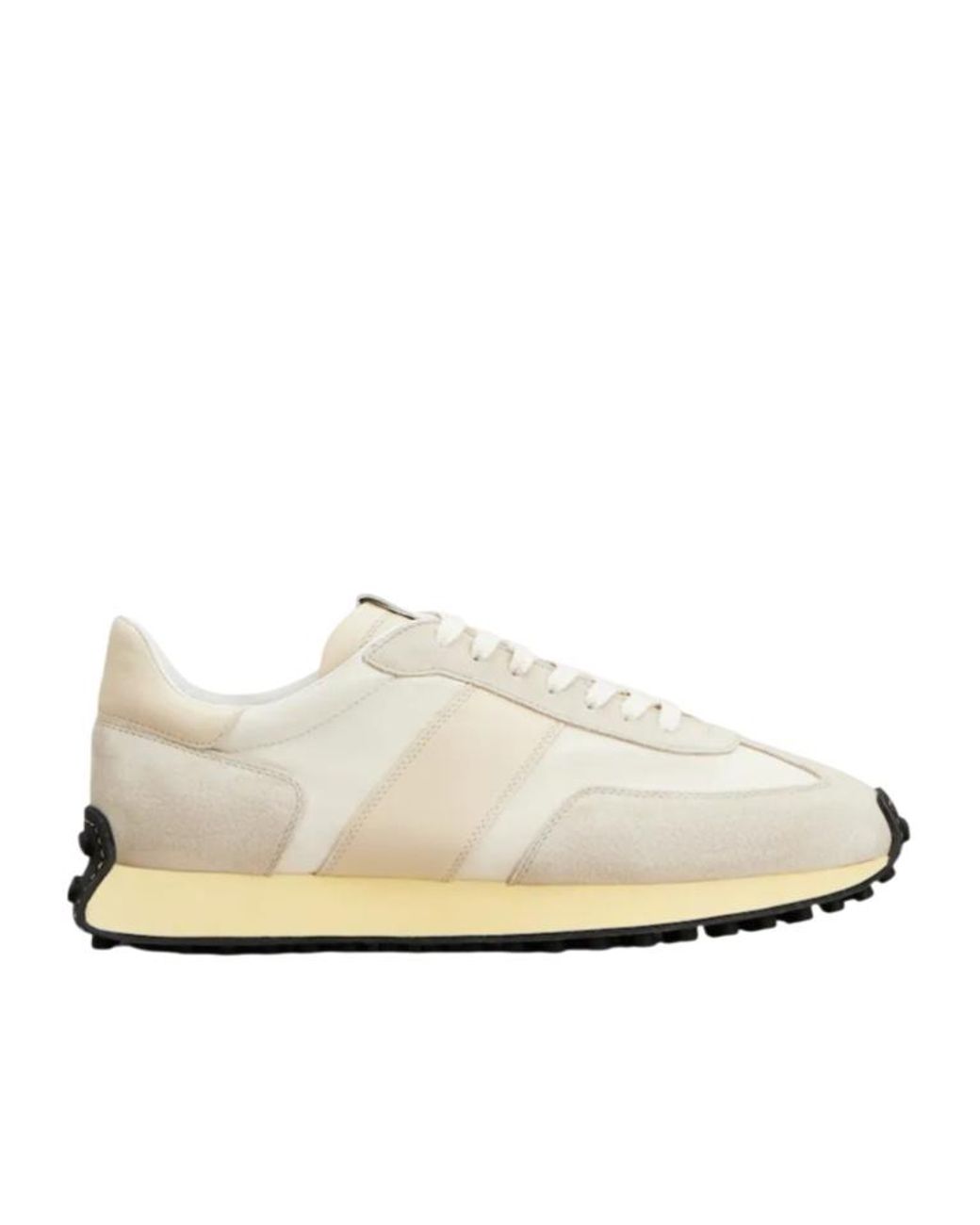 Tod's White Panelled Lace-Up Sneakers for men