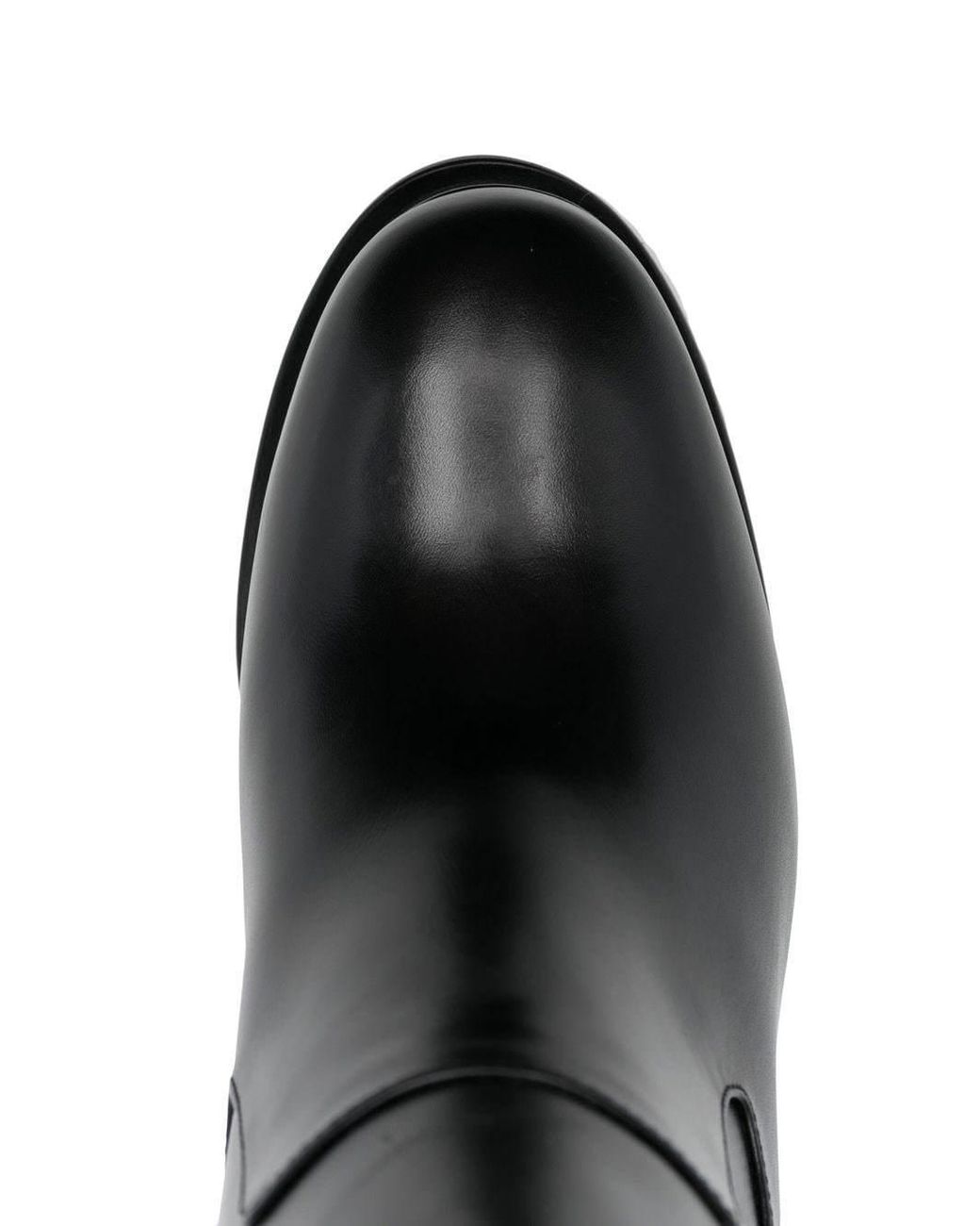 McQueen Black Eyelet Detailed Platform Boots