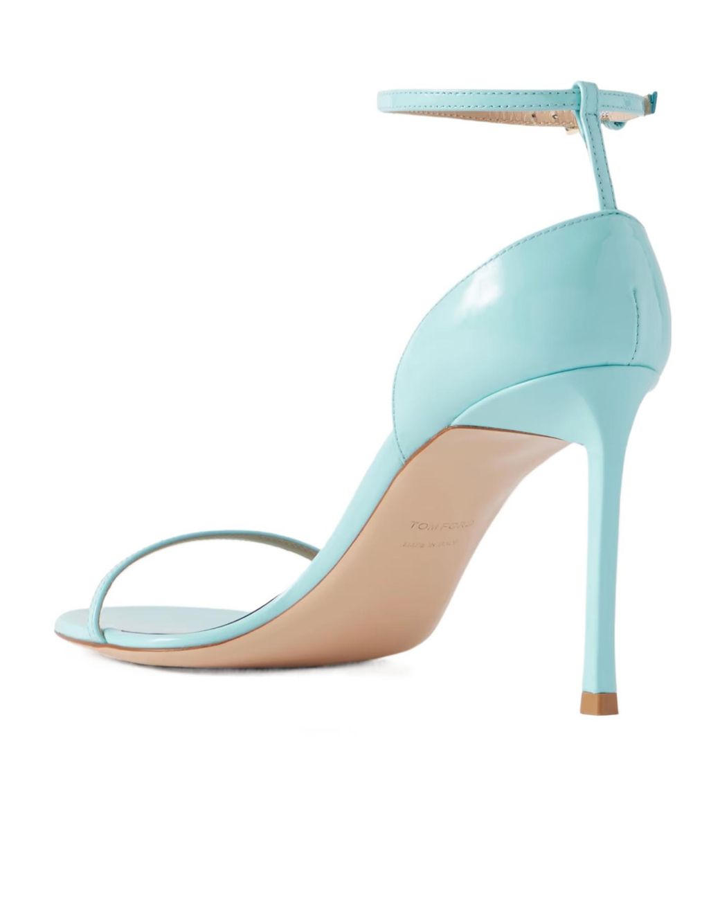 Tom Ford White Patent-Leather Sandals