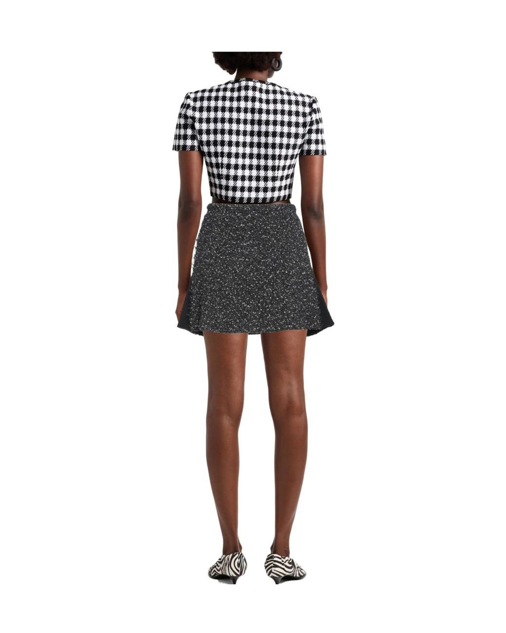 Rag & Bone Gray Mini Skirt Wool, Polyester, Acrylic, Nylon