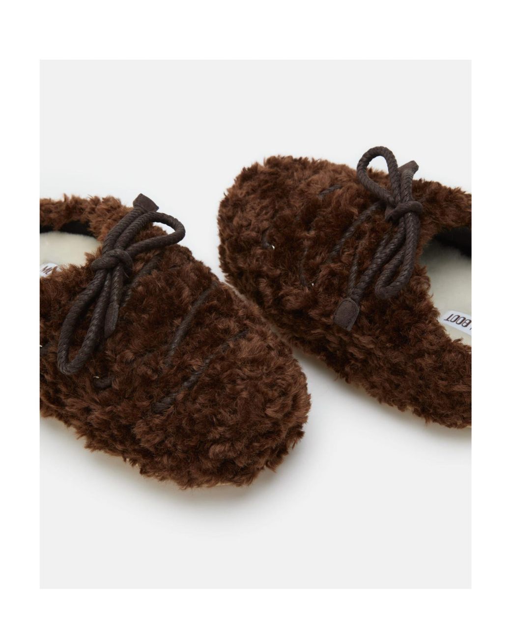 Moon Boot Brown Evx Curly Mules