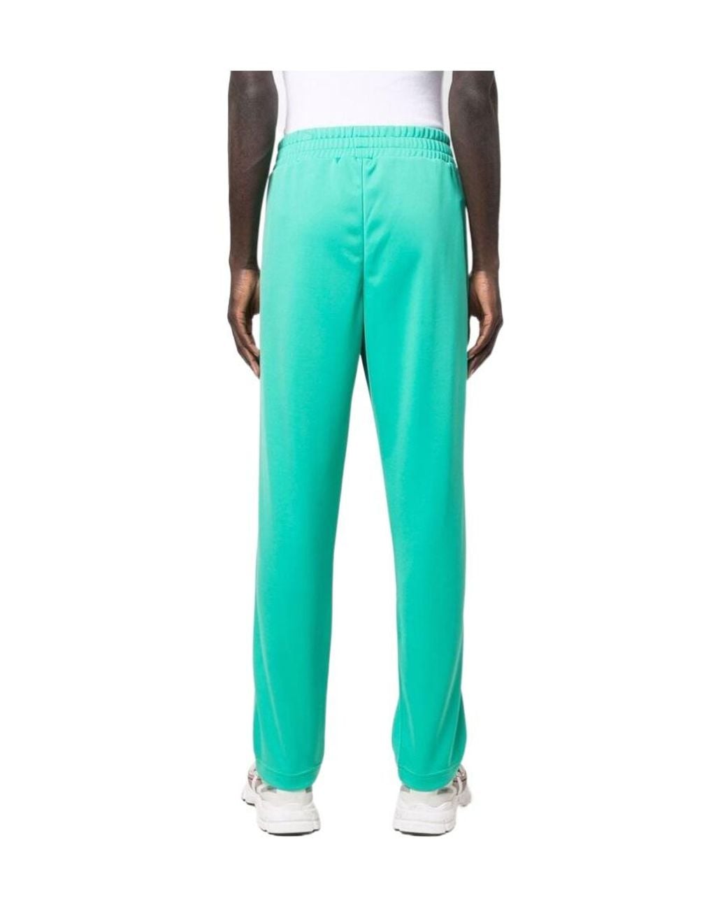 Palm Angels Blue V Colorblock Track Pants Forest W for men