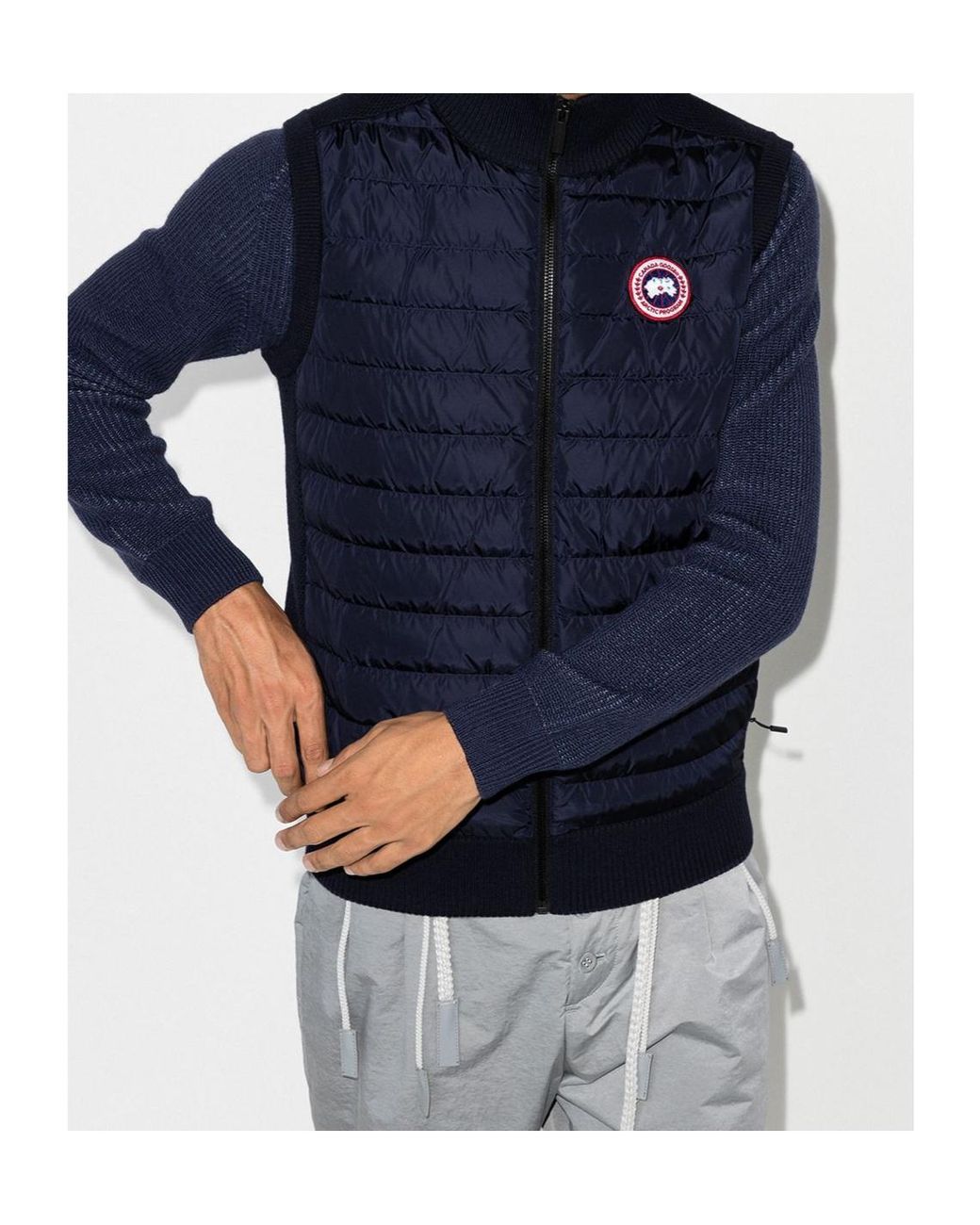 Canada Goose Blue Hybridge Zipped Padded Gilet for men