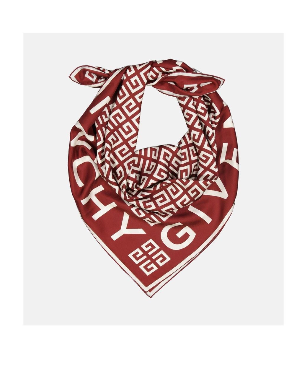 Givenchy Red 4G-Print Scarf