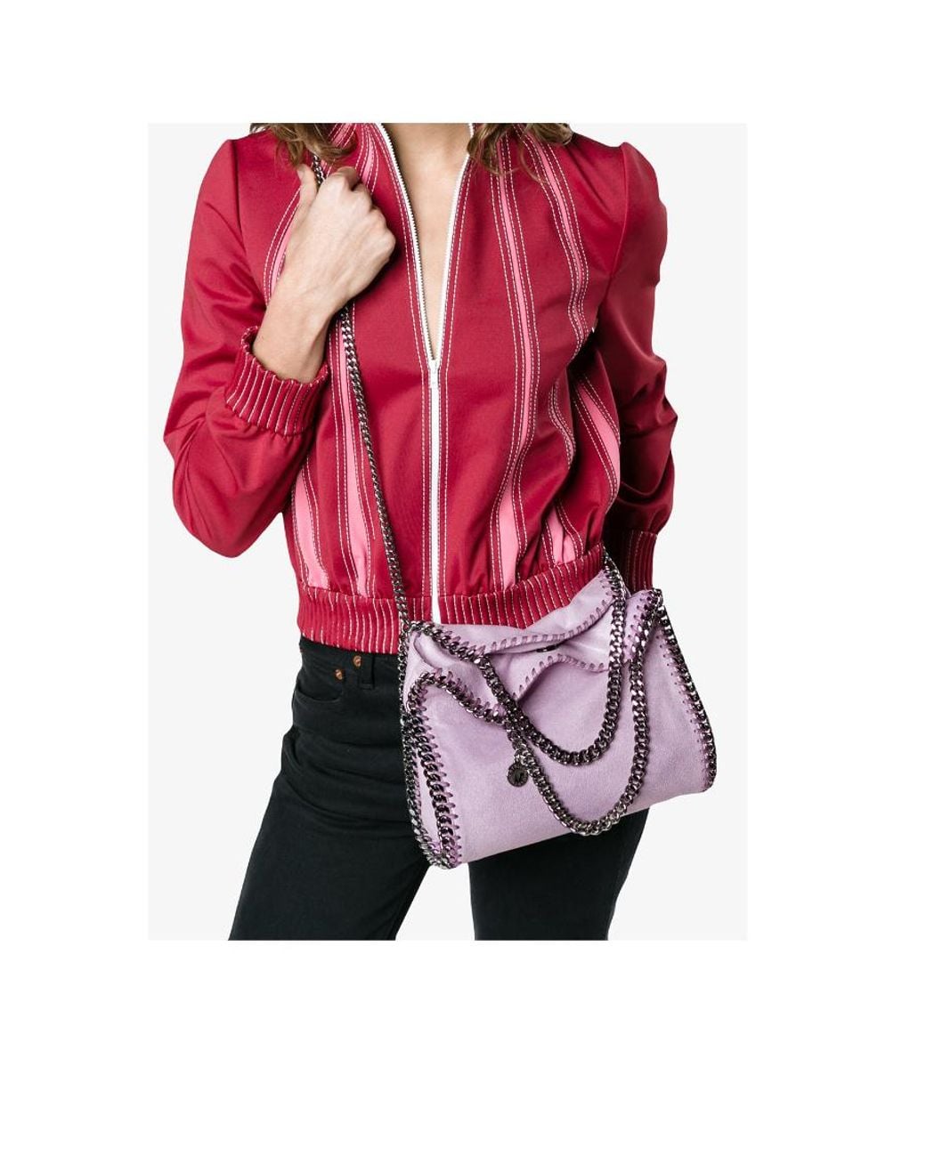 Stella McCartney Purple Falabella Mini Tote Bag