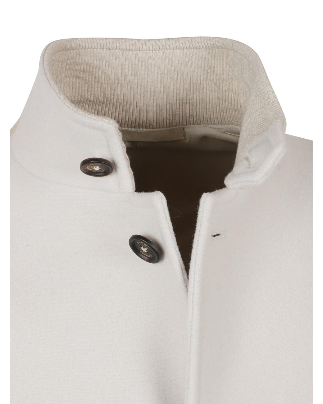 Eleventy Natural Single Breasted Coat for men