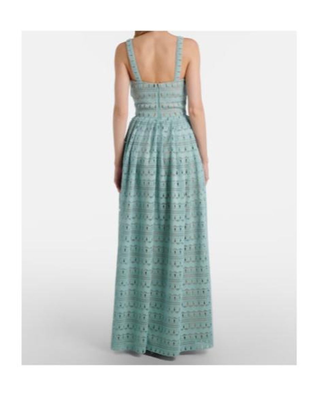 Elie Saab Blue Fringed Dress