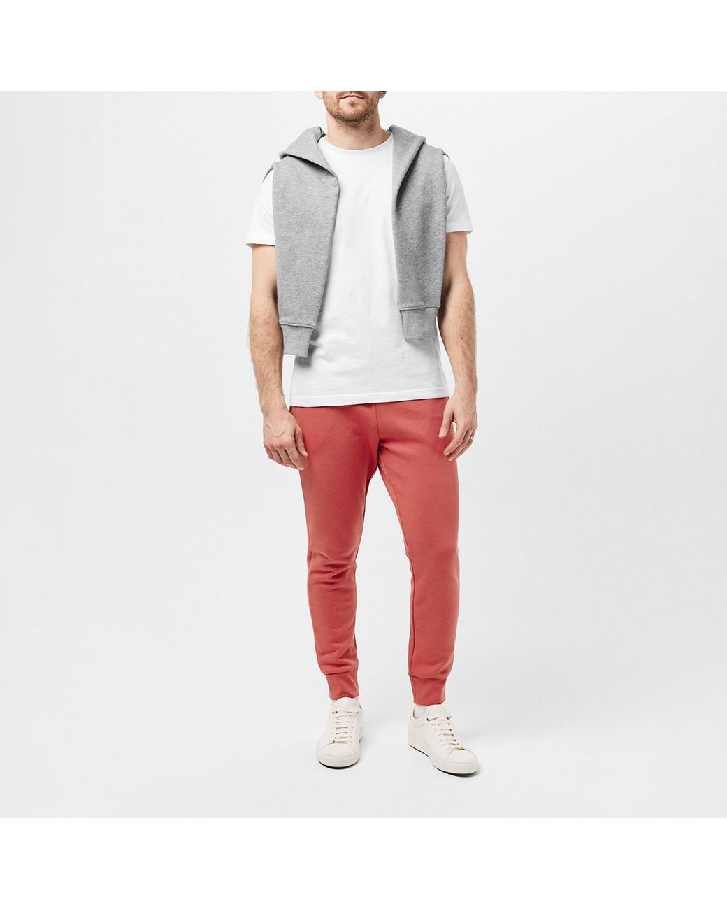 Lacoste Red Stylish Cotton Trousers for men