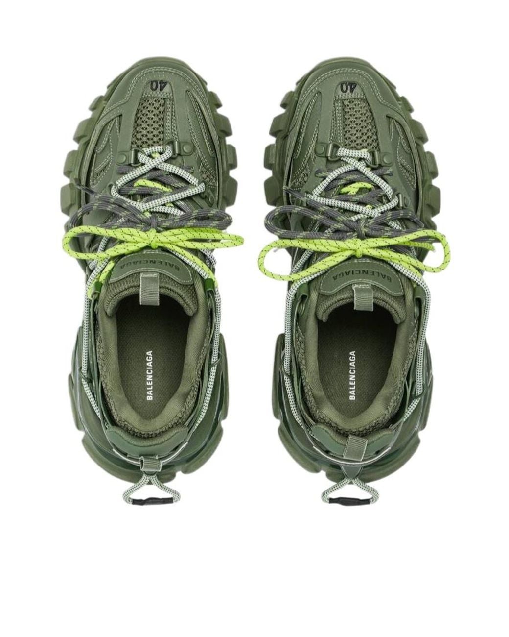 Balenciaga Green Track Trail Laces Sneaker for men