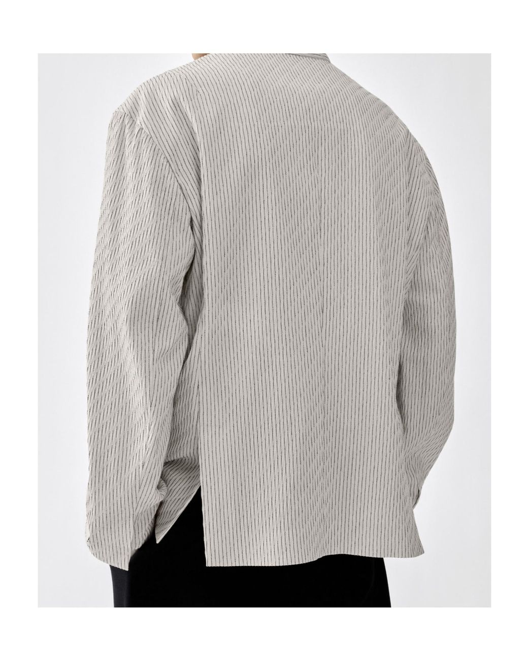 Jacquemus White La Veste Palmier Stand Collar Jacket for men